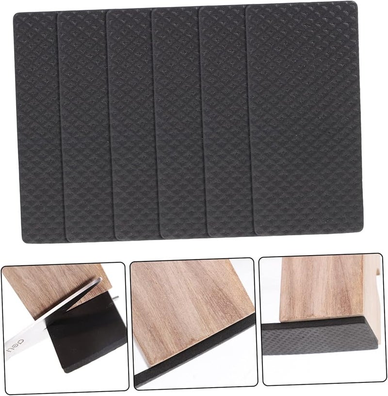20Pcs Black Furniture Slider Pads Self Adhesive Floor Protectors for Chairs Noise Reduction on Carpet Hard Surfaces - Image 2